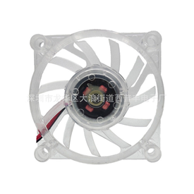 6012散熱風扇透明帶燈風機大風量低噪音筆記本散熱墊風機